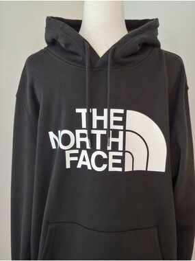 The North Face Half Dome Men's Pullover Black Hoodie with Logo Graphic XL NWT